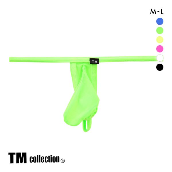 ティーエム コレクション  Clearskin カップぷっくり JUST IMPACT Gストリング M バルジ モッコリ 透け メンズ セクシー 前閉じ Tバック