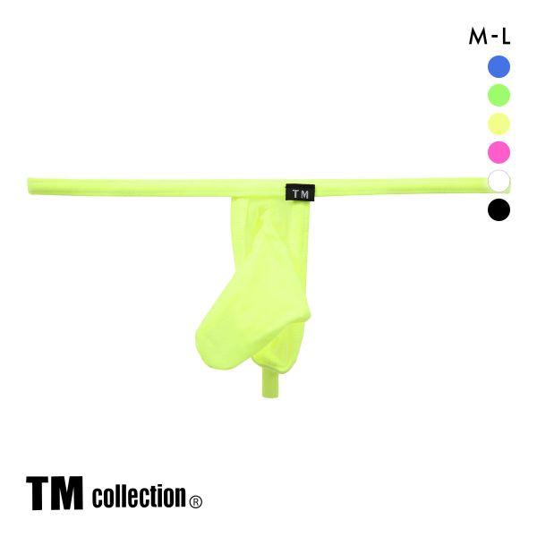 ティーエム コレクション  Clearskin カップぷっくり JUST IMPACT Gストリング M バルジ モッコリ 透け メンズ セクシー 前閉じ Tバック