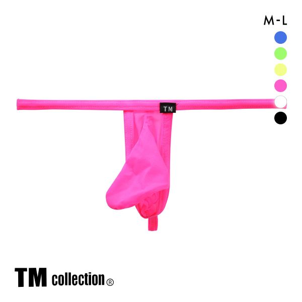 ティーエム コレクション  Clearskin カップぷっくり JUST IMPACT Gストリング M バルジ モッコリ 透け メンズ セクシー 前閉じ Tバック