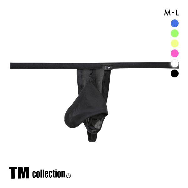 ティーエム コレクション  Clearskin カップぷっくり JUST IMPACT Gストリング M バルジ モッコリ 透け メンズ セクシー 前閉じ Tバック