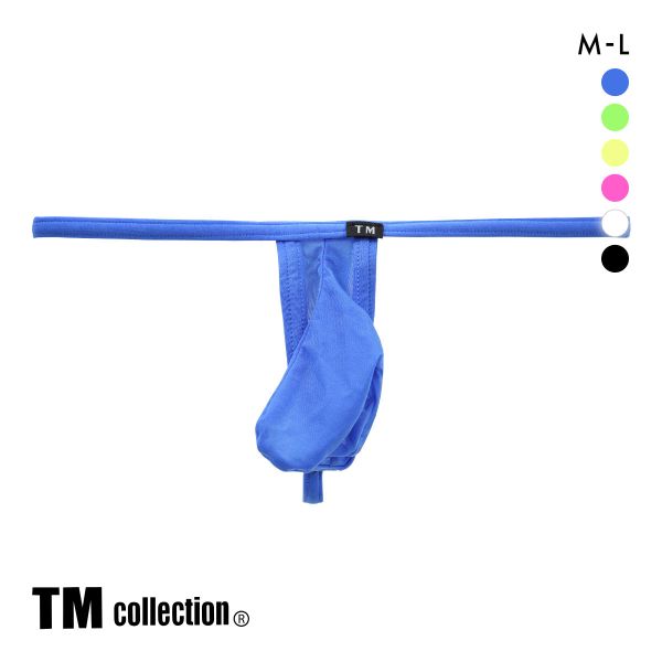 ティーエム コレクション  Clearskin カップぷっくり JUST IMPACT Gストリング M バルジ モッコリ 透け メンズ セクシー 前閉じ Tバック