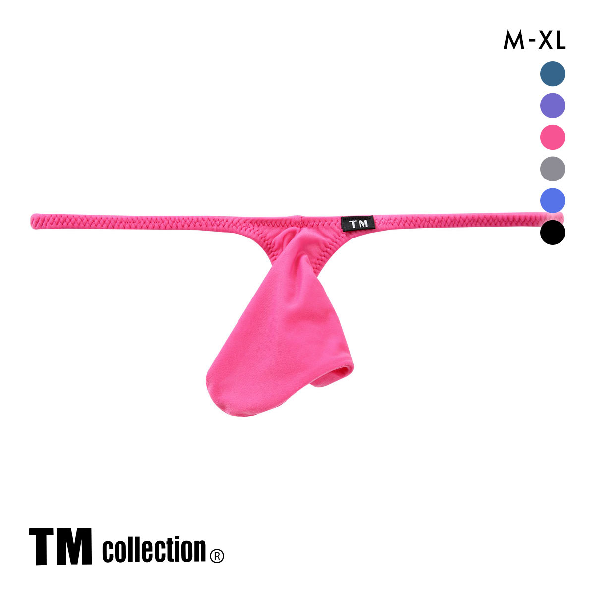 ティーエム コレクション NewT2M2 JUST IMPACT Tバック M-XL 透け モッコリ バルジ セクシー ビキニ メンズ TM collection(RO-ローズ-M)