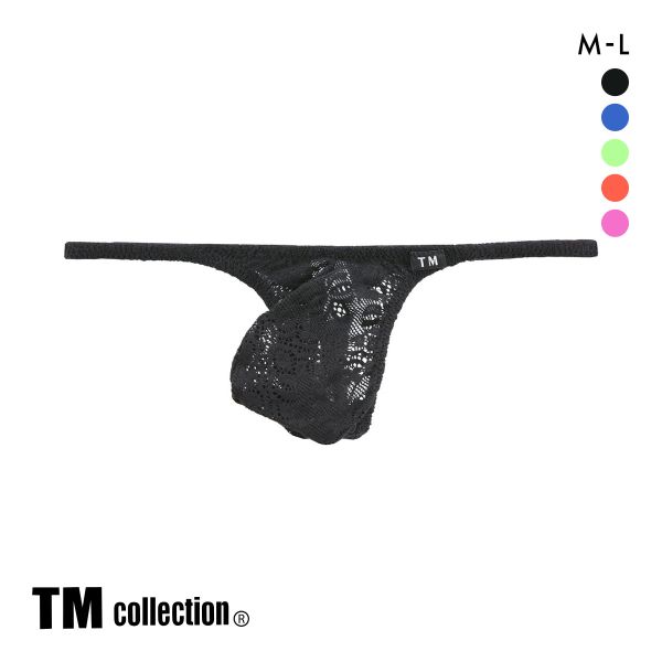 ティーエム コレクション Soft woolly lace もっこりシャープ Tバック TB M メンズ ビキニ Gスト TM collection