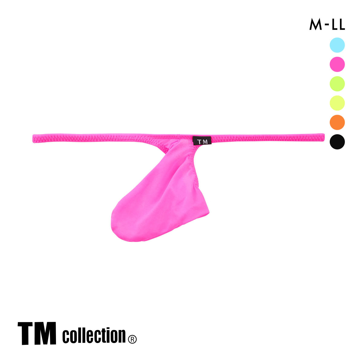 ティーエム コレクション Clearskin JUST IMPACT 2 Tバック M L LL 透け メンズ ビキニ ブリーフ セクシー 前閉じ TM collection(PI-ピンク-M)