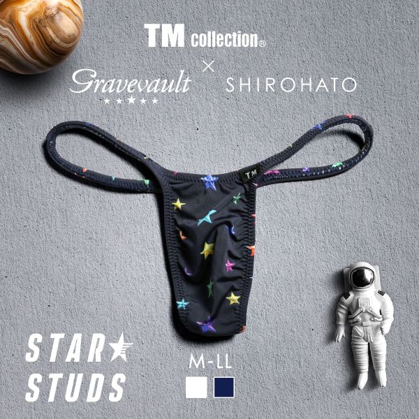 ティーエムコレクション TM collection×Gravevault×SHIROHATO トリプルコラボ STAR STUDS ハギ無しシャープ Tバック