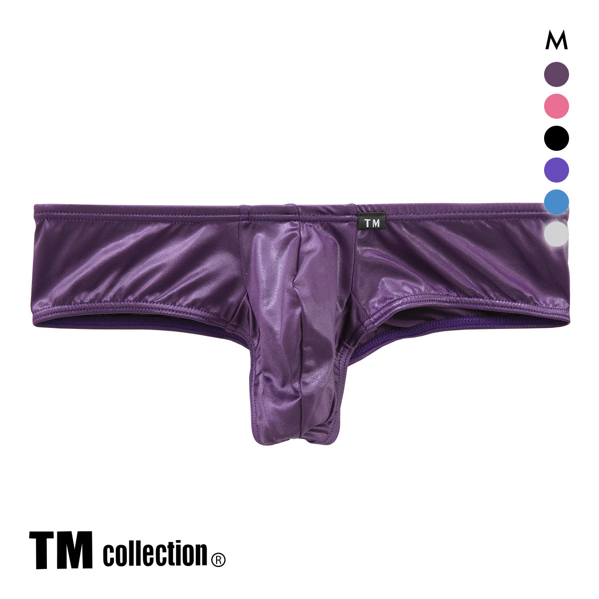 ティーエム コレクション YKS good fit sharp BOXER ローライズボクサーパンツ M メンズ 前とじ セクシー(DPU-濃パープル-M)