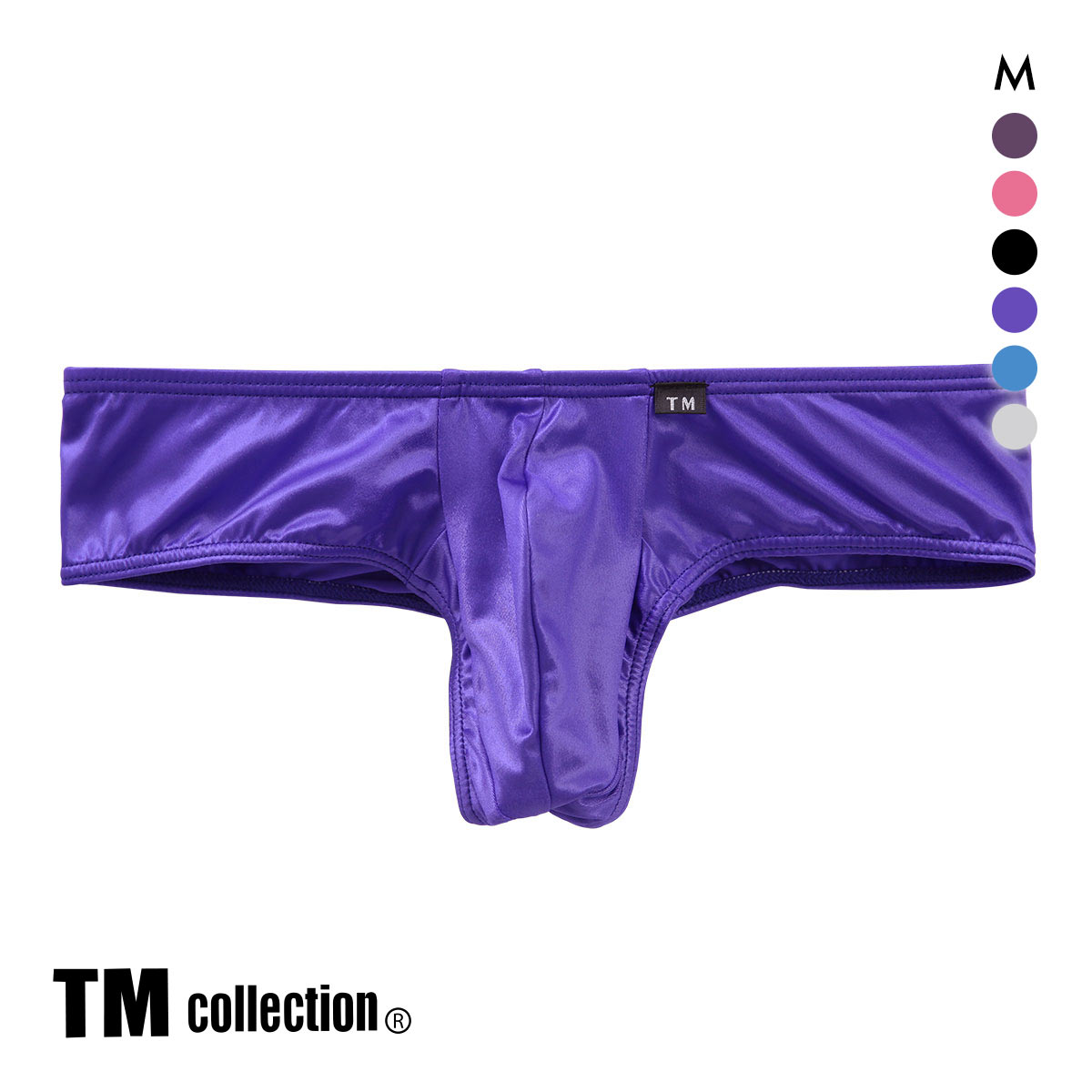 ティーエム コレクション YKS good fit sharp BOXER ローライズボクサーパンツ M メンズ 前とじ セクシー(PBU-パープルブルー-M)