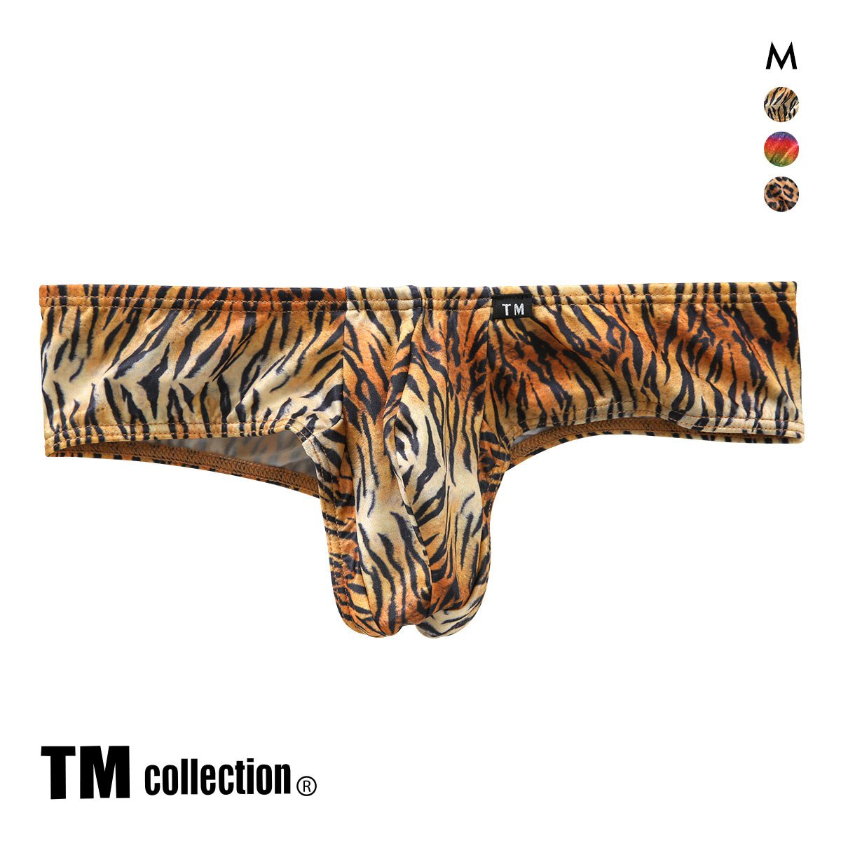 ティーエム コレクション YKS Variety of patterns good fit sharp BOXER ローライズボクサーパンツ M メンズ 前とじ セクシー(TIG-トラ-M)