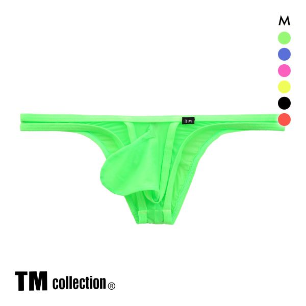 ティーエム コレクション Clearskin MAX Bulge カップぷっくり ビキニ M 透け メンズ バルジ ハーフバック ブリーフ セクシー 前閉じ