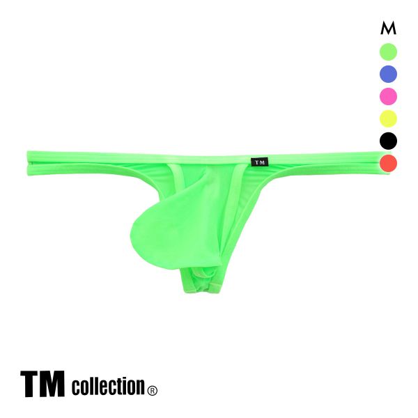 ティーエム コレクション Clearskin MAX Bulge カップぷっくり Tバック ビキニ M 透け メンズ バルジ セクシー 前閉じ TM collection