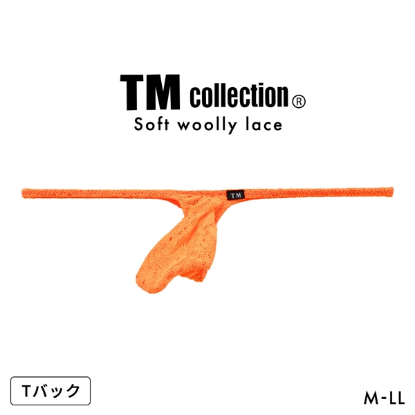 ティーエム コレクション Soft woolly lace JUST IMPACT Tバック ビキニ M L LL 総レース メンズ 日本製 TM collection