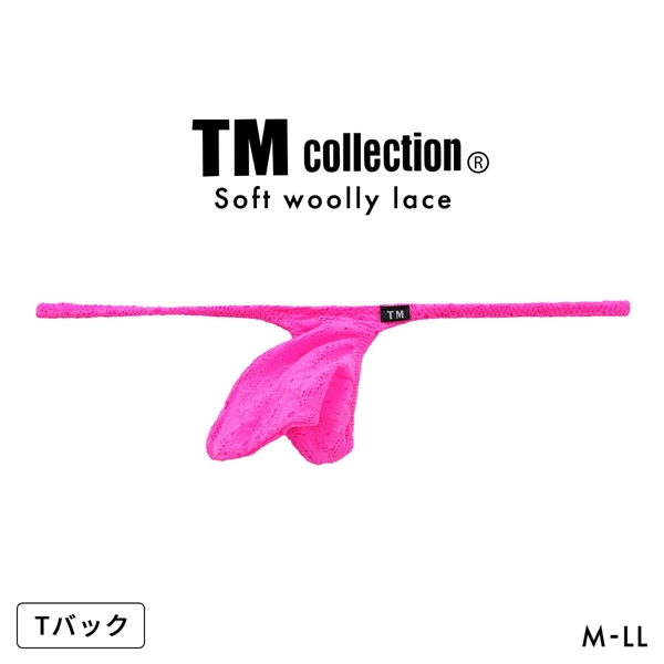 ティーエム コレクション Soft woolly lace JUST IMPACT Tバック ビキニ M L LL 総レース メンズ 日本製 TM collection