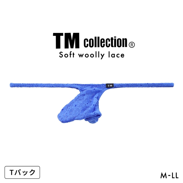 ティーエム コレクション Soft woolly lace JUST IMPACT Tバック ビキニ M L LL 総レース メンズ 日本製 TM collection