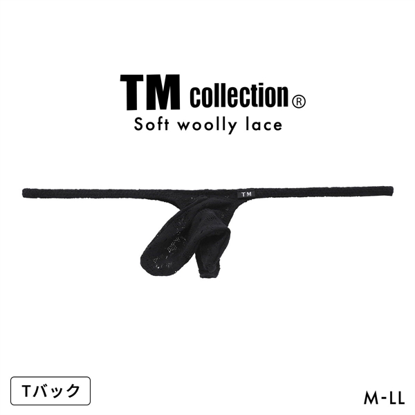 ティーエム コレクション Soft woolly lace JUST IMPACT Tバック ビキニ M L LL 総レース メンズ 日本製 TM collection