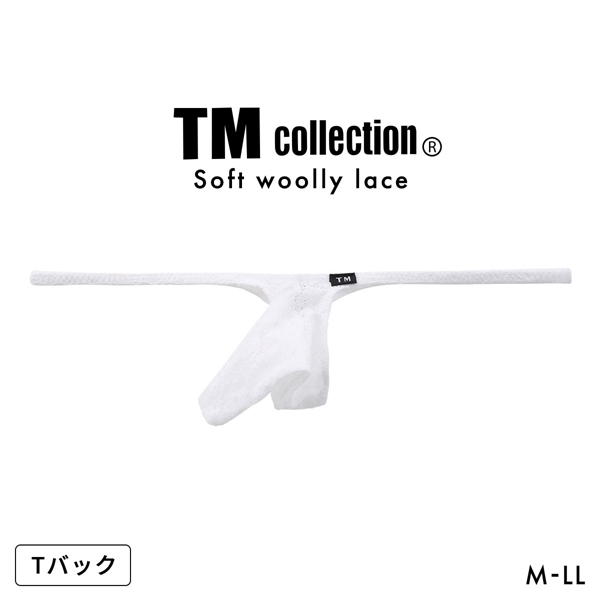 ティーエム コレクション Soft woolly lace JUST IMPACT Tバック ビキニ M L LL 総レース メンズ 日本製 TM collection