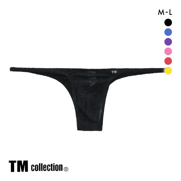 ティーエム コレクション Soft woolly lace ハギナシシャープ ハーフバック ML メンズ 前とじ ビキニ 日本製 TM collection