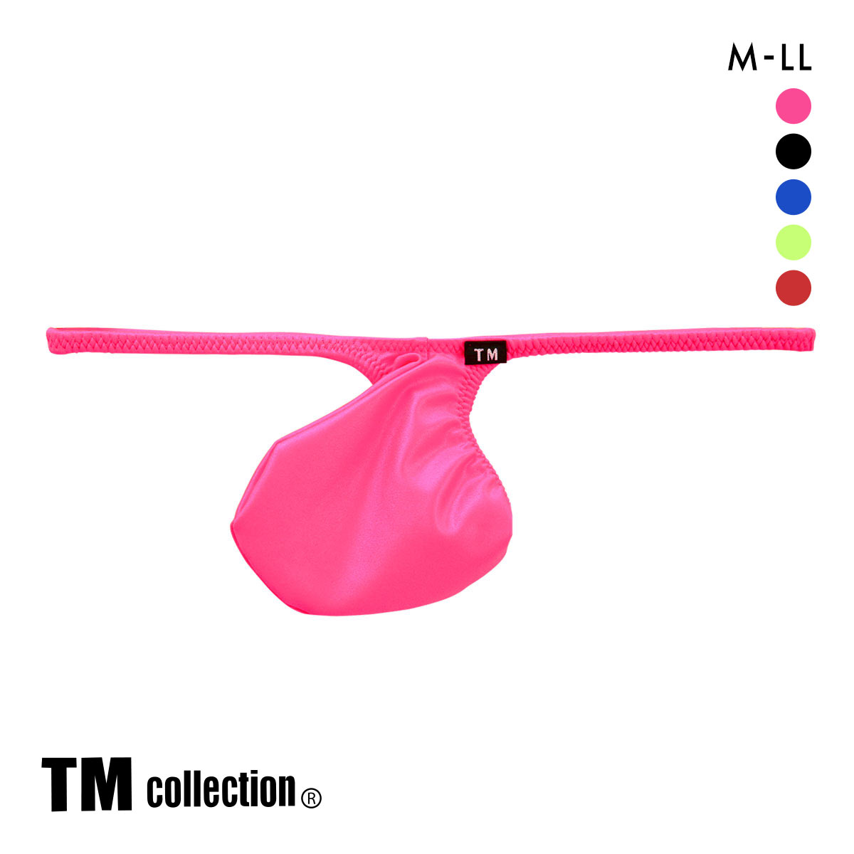 ティーエム コレクション TM collection WET ポーチカップ Gストリング M メンズ ビキニ Tバック Gスト(PI-ピンク-M)