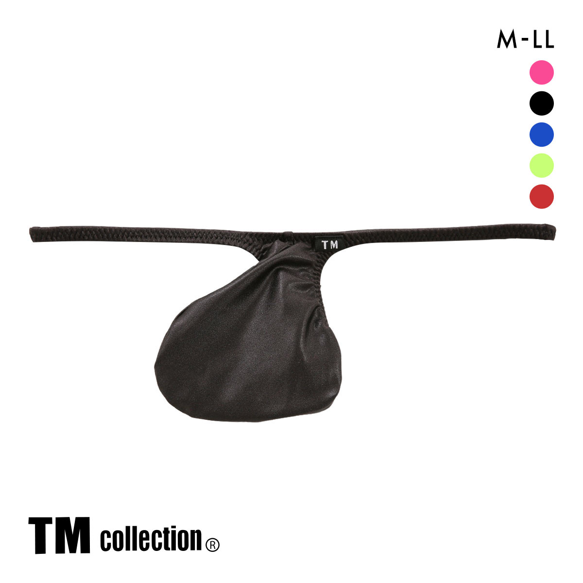 ティーエム コレクション TM collection WET ポーチカップ Gストリング M メンズ ビキニ Tバック Gスト(BK-ブラック-M)