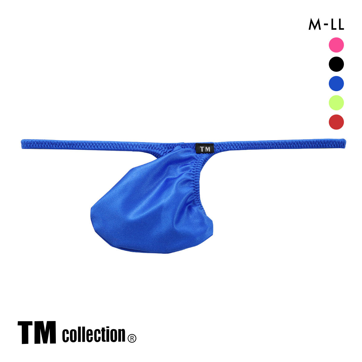 ティーエム コレクション TM collection WET ポーチカップ Gストリング M メンズ ビキニ Tバック Gスト(BU-ブルー-M)