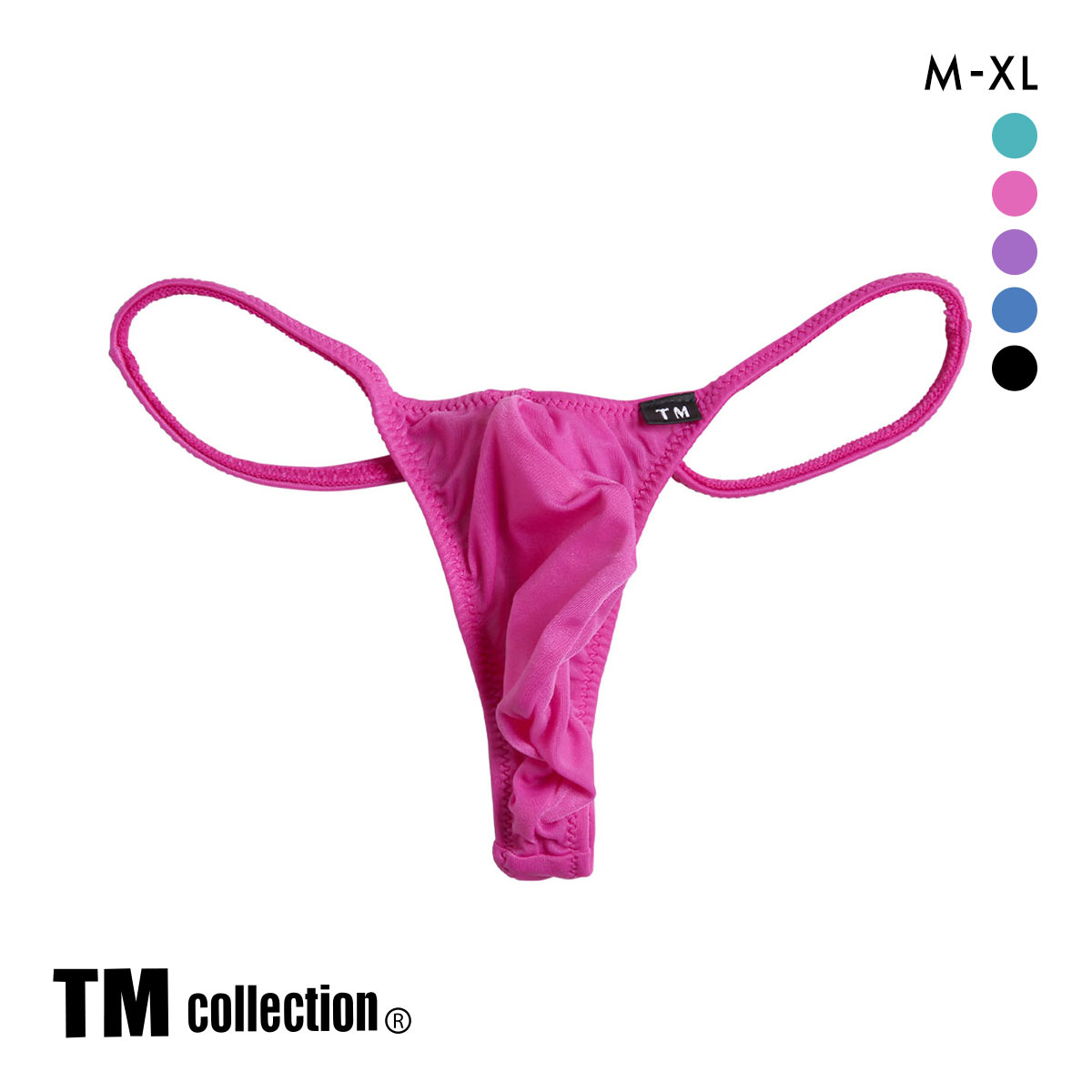 ティーエム コレクション TM collection × SHIROHATO コラボ NewT2M2 もっこりシャープ コンフォート Tバック ビキニ M L LL(RO-ローズ-M)
