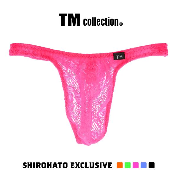ティーエム コレクション TM collection × SHIROHATO コラボ ウーリーレース 股下細め Tバック ビキニ M L LL