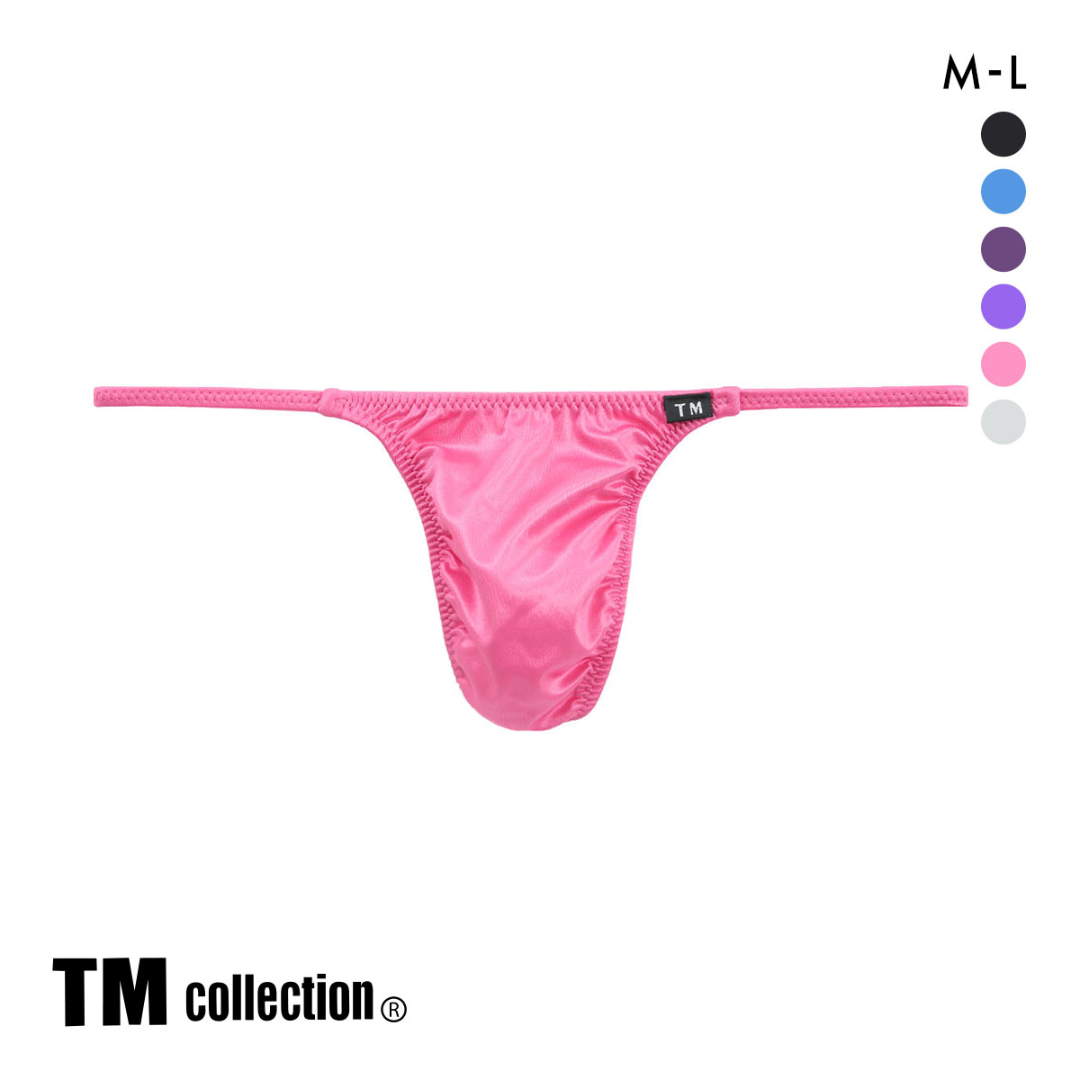 ティーエム コレクション YKS side string sharp Tバック ML メンズ ビキニ ブリーフ セクシー TM collection(RO-ローズ-M)
