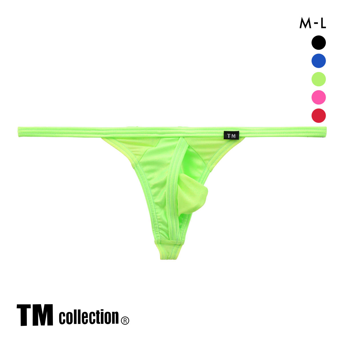 ティーエム コレクション WET STRIKESKIN サイドストリング  Tバック Gスト TM collection(GR-グリーン-M)