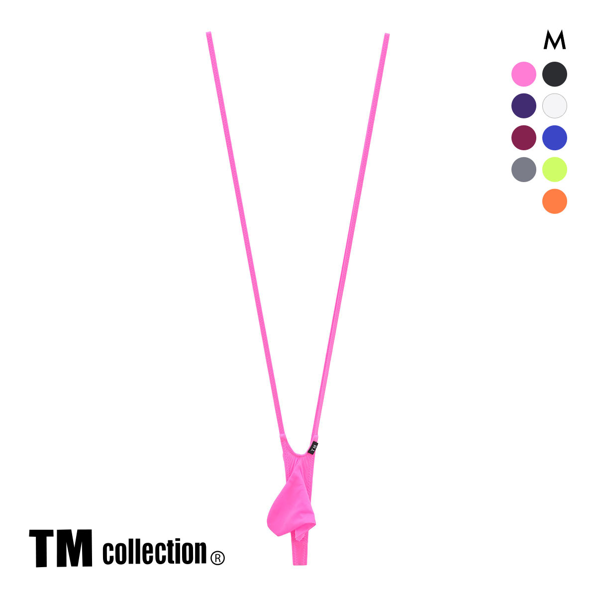 ティーエム コレクション　Clearskin JUST IMPACT II サスペンダー TB M セクシー メンズ 前とじ TM collection(PI-ピンク-M)