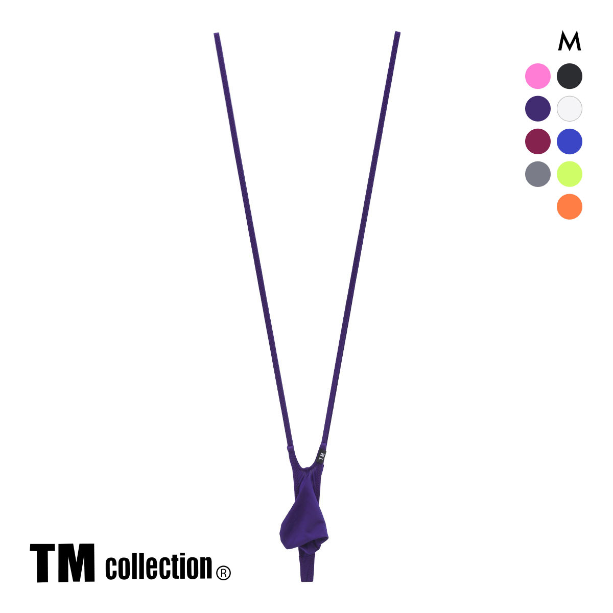 ティーエム コレクション　Clearskin JUST IMPACT II サスペンダー TB M セクシー メンズ 前とじ TM collection(PU-パープル-M)