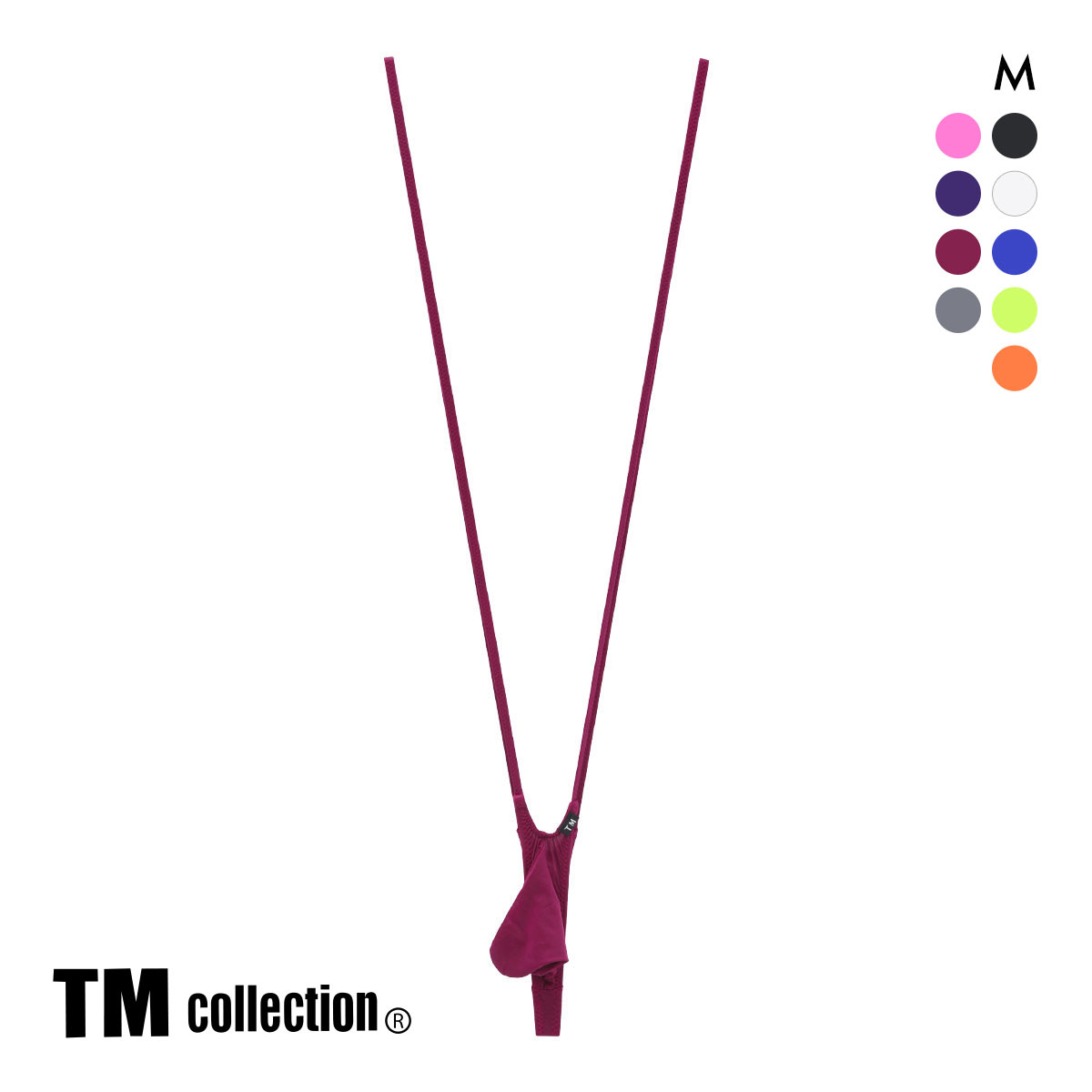 ティーエム コレクション　Clearskin JUST IMPACT II サスペンダー TB M セクシー メンズ 前とじ TM collection(WI-ワイン-M)
