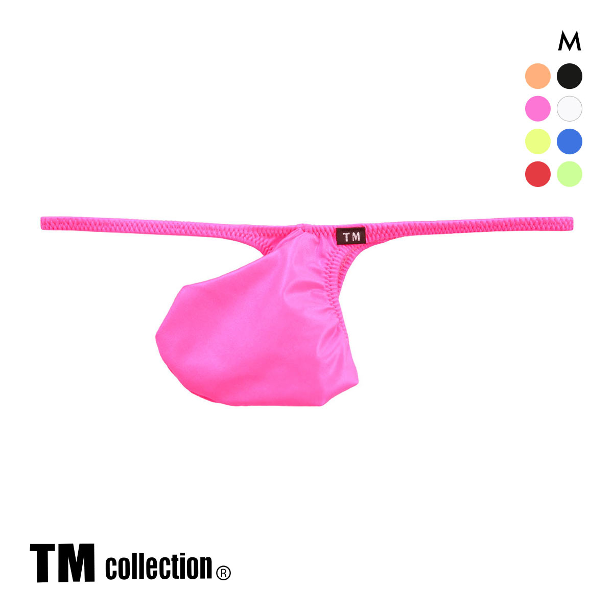 ティーエム コレクション Tバック 水着素材 2025 swimwear JUST IMPACT TB SWIM TM collection(PI-ピンク-M)