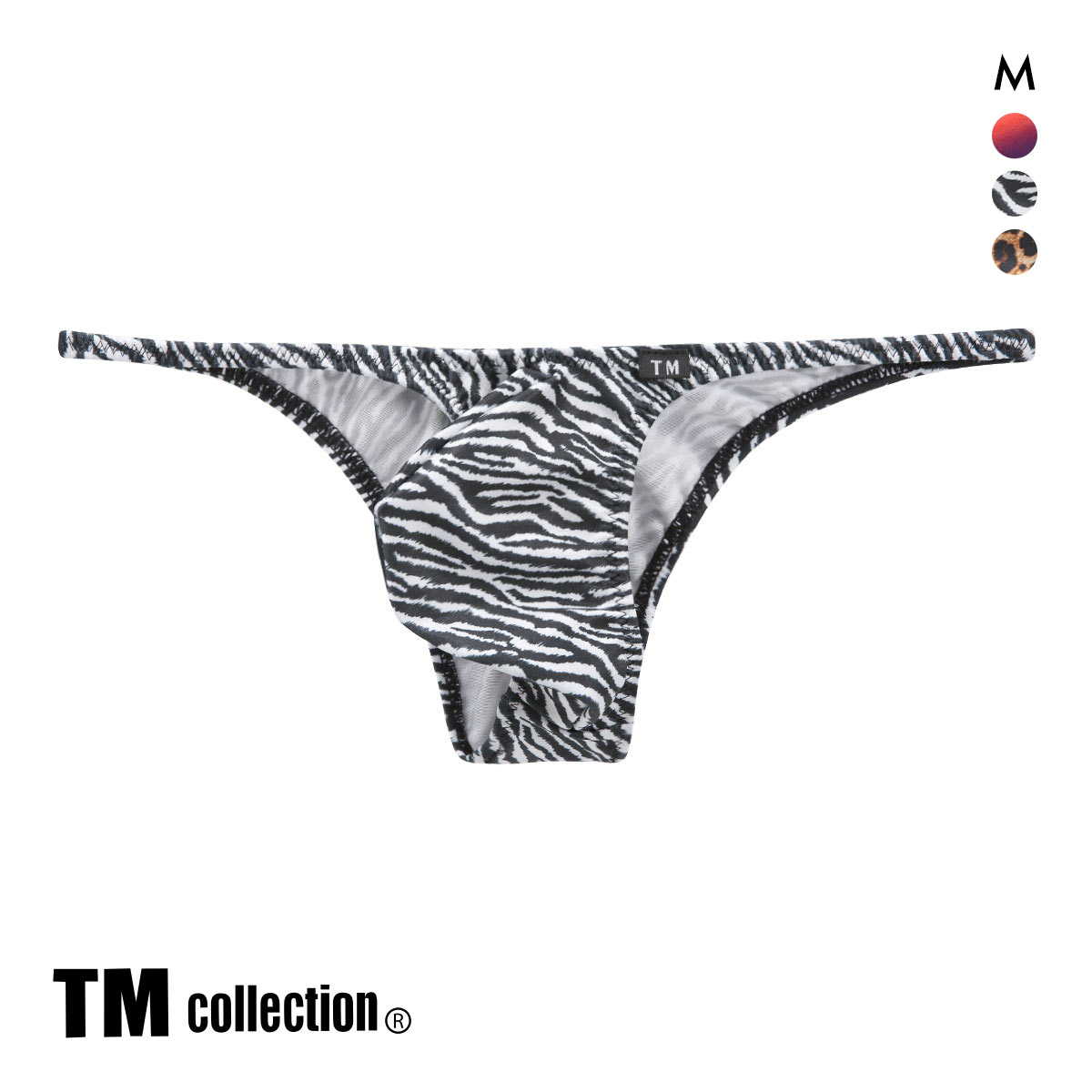ティーエム コレクション swimwear Variety of patterns リオバック ビキニ M メンズ ビキニセクシー TM collection(ZB-ゼブラ-M)