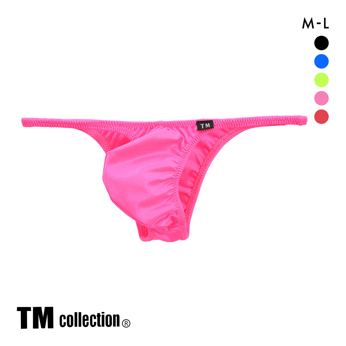 ティーエム コレクション WET Bulge style sharp cut リオバック メンズ TM collection(PI-ピンク-M)