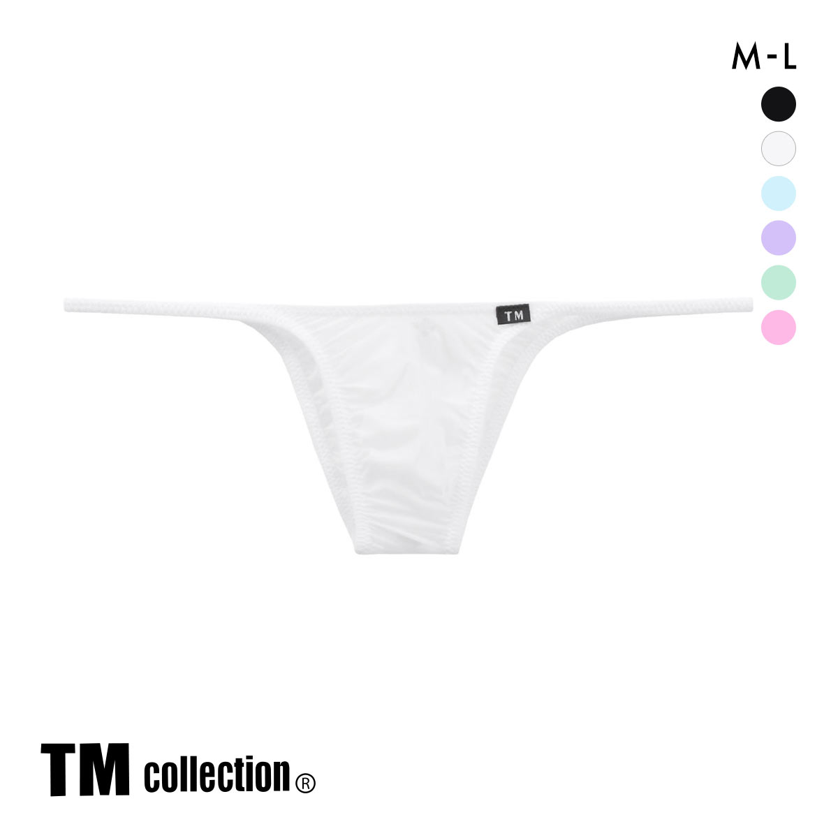 ティーエム コレクション Clearskin ハイレグハギナシシャープ ハギナシシャープ ハーフバック メンズ 日本製 TM collection(WH-ホワイト-M)