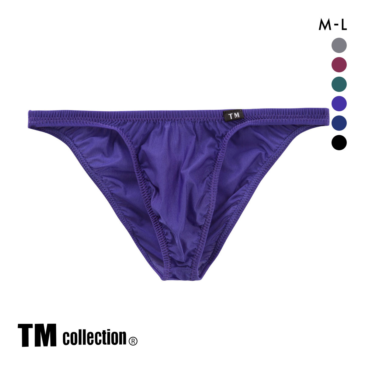 ティーエム コレクション Clearskin 股下細め ハーフバック DARK メンズ 日本製 TM collection(PU-パープル-M)