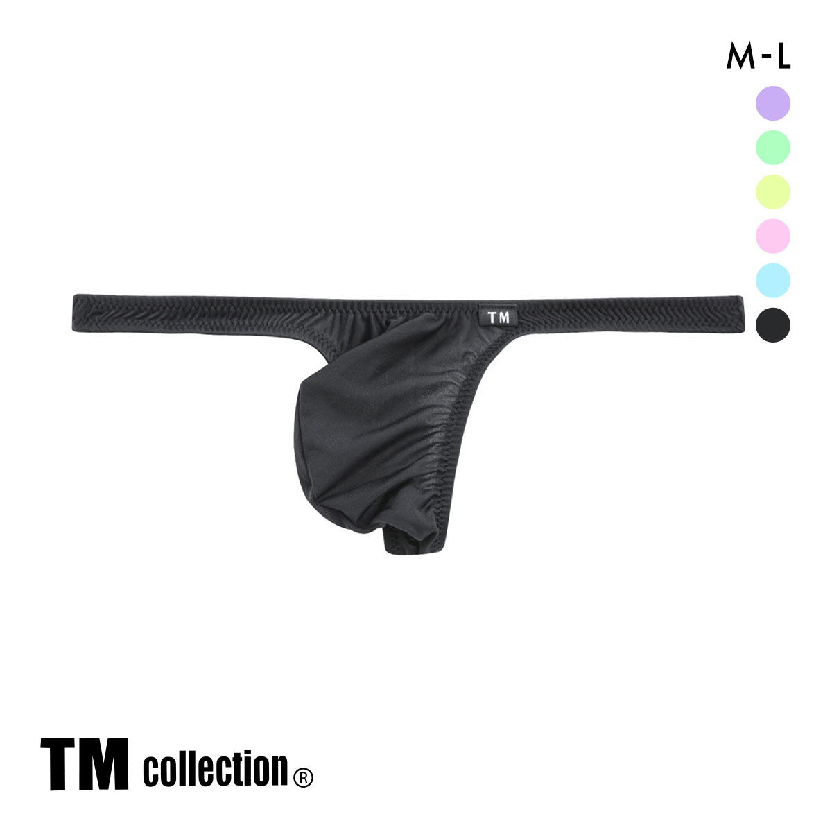 ティーエム コレクション NewT2M2 3Dコンパクト Tバック TM collection ビキニ(BK-ブラック-M)