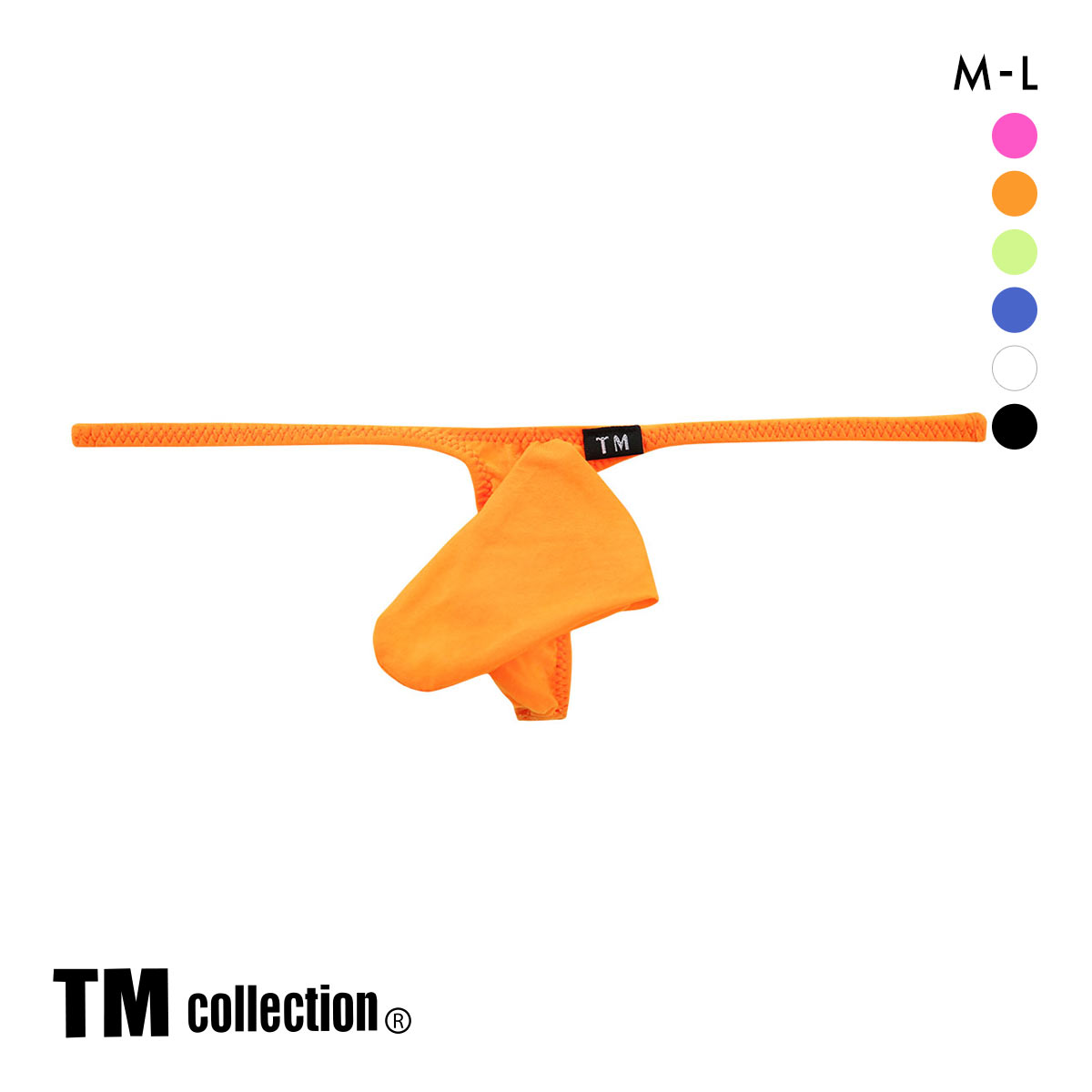 ティーエム コレクション Clearskin JUST IMPACT HORN Tバック メンズ ビキニ 日本製 TM collection(OR-オレンジ-M)