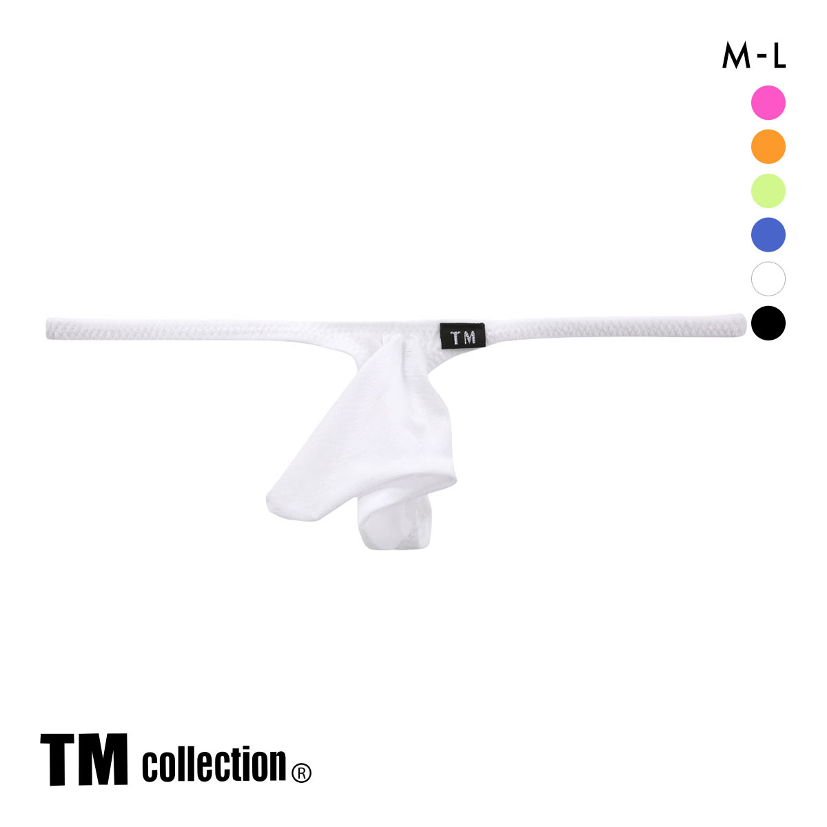 ティーエム コレクション Clearskin JUST IMPACT HORN Tバック メンズ ビキニ 日本製 TM collection(WH-ホワイト-M)