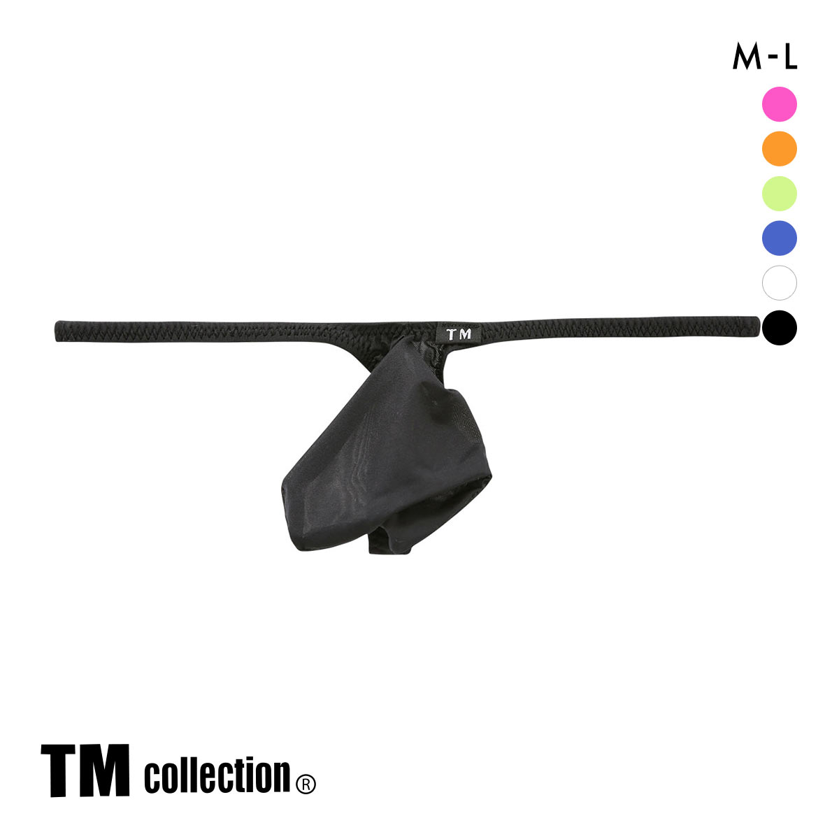 ティーエム コレクション Clearskin JUST IMPACT HORN Tバック メンズ ビキニ 日本製 TM collection(BK-ブラック-M)