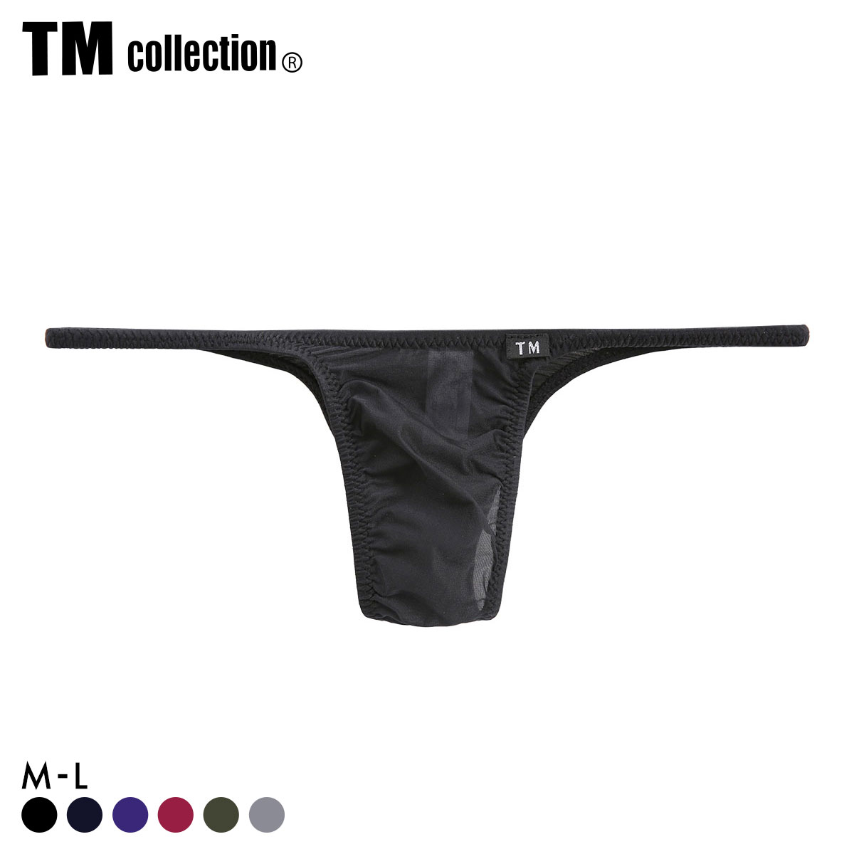 ティーエム コレクション ClearSkinハギナシシャープ リオバック DARK TM collection メンズ 前とじ(BK-ブラック-M)