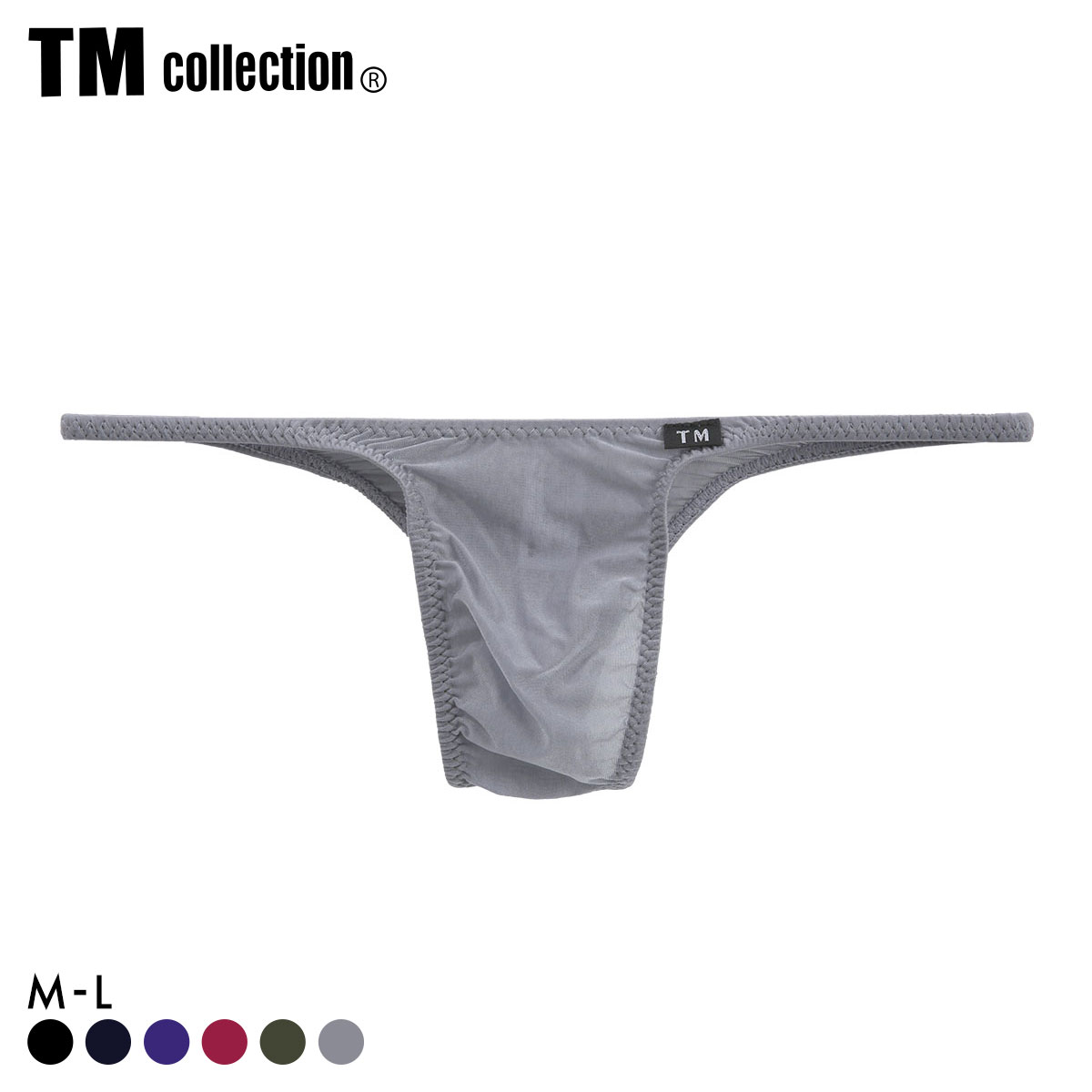 ティーエム コレクション ClearSkinハギナシシャープ リオバック DARK TM collection メンズ 前とじ(GY-グレー-M)