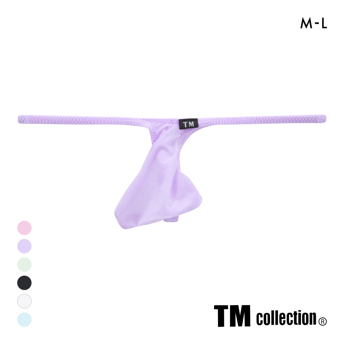ティーエム コレクション Clearskin JUST IMPACT TB ⅡTバック M L LL 透け メンズ ビキニ ブリーフ セクシー 前閉じ TM collection(LV-ラベンダー-M)