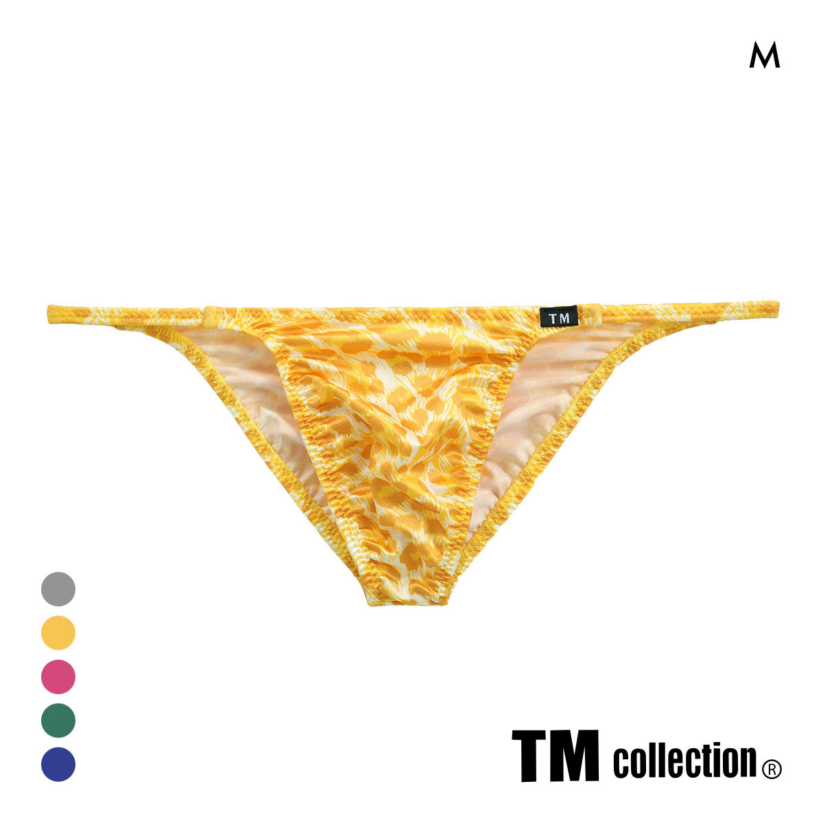ティーエム コレクション YYKS Leopard side string sharp HB M メンズ ビキニ ブリーフ セクシー TM collection(YE-イエロー-M)