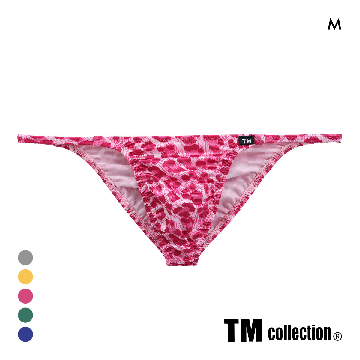 ティーエム コレクション YYKS Leopard side string sharp HB M メンズ ビキニ ブリーフ セクシー TM collection(RO-ローズ-M)