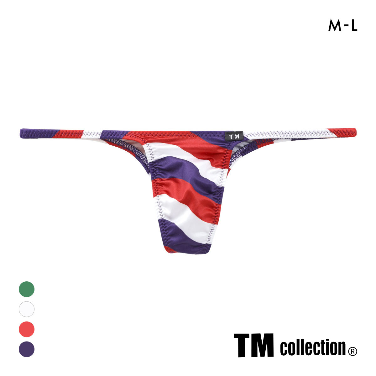 ティーエム コレクション YKS National Flag ハギナシシャープ ハーフバックビキニ TM collection(RE-レッド-M)