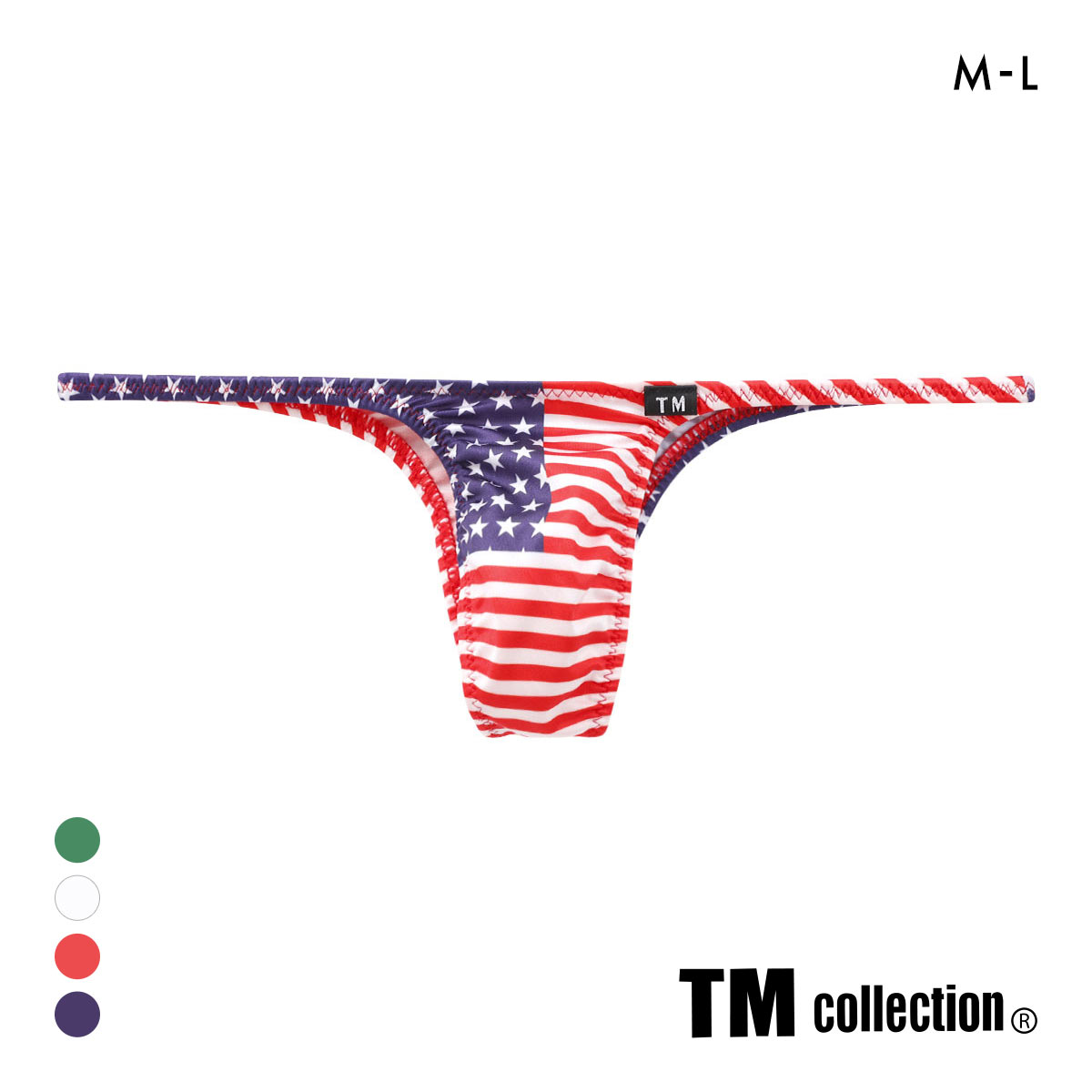 ティーエム コレクション YKS National Flag ハギナシシャープ ハーフバックビキニ TM collection(NV-ネイビー-M)