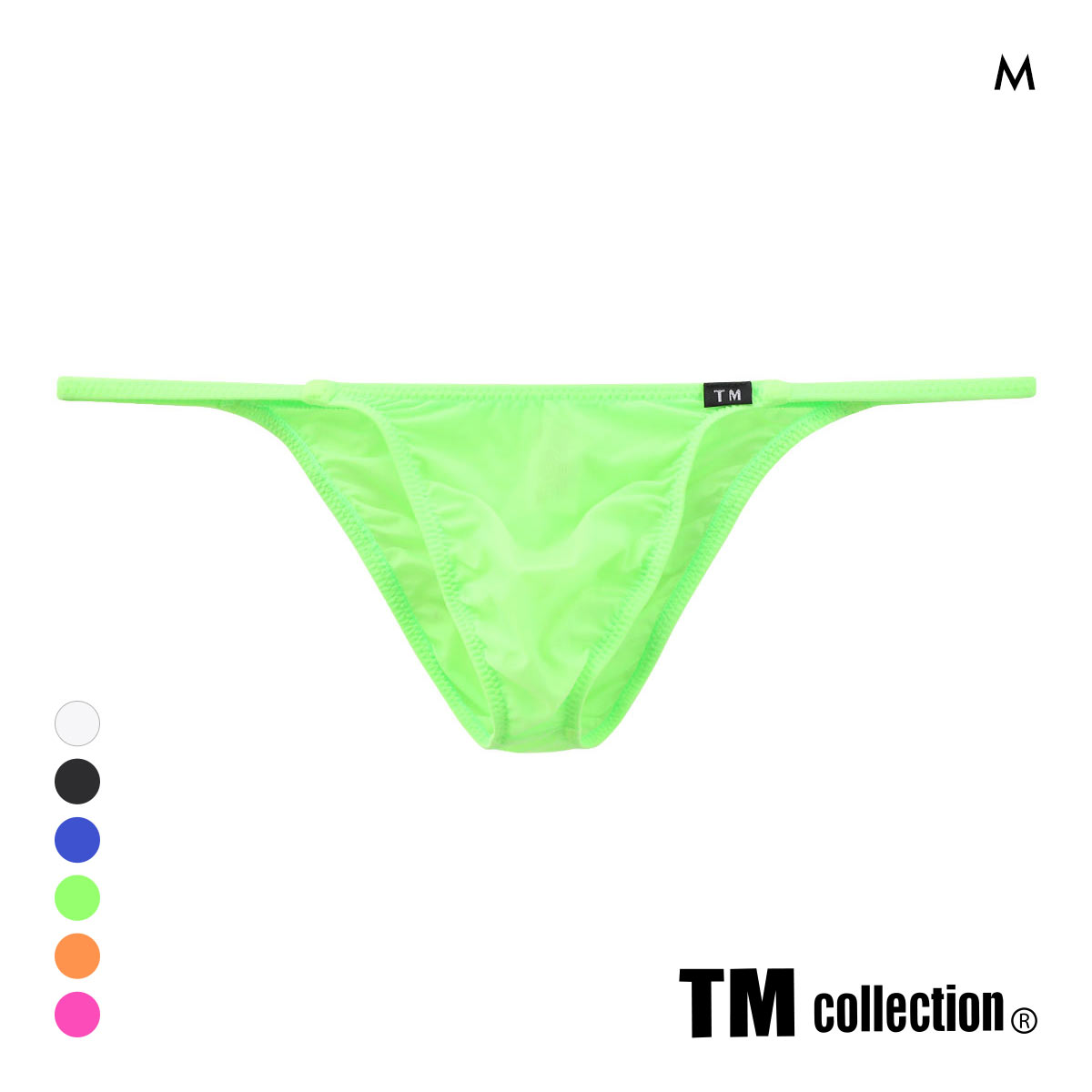 ティーエム コレクション メンズ ビキニ ClearSkin サイドストリング ハーフバック M TM collection(GR-グリーン-M)