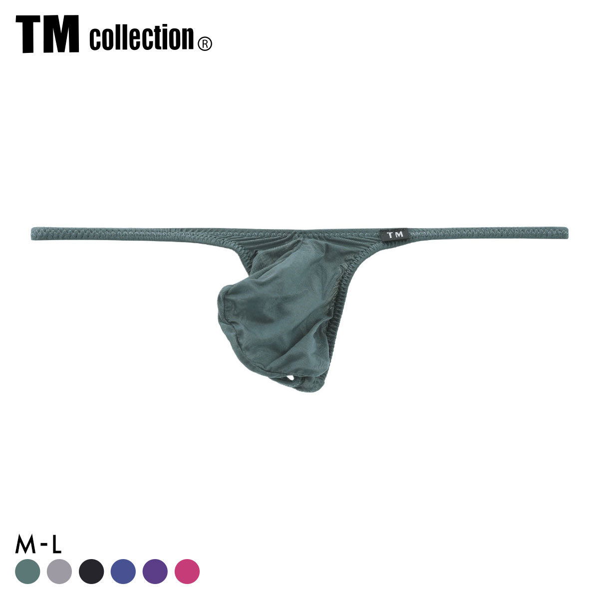 ティーエム コレクション Clearskin もっこりシャープ upward TB Tバック ビキニ メンズ TM collection(GR-グリーン-M)