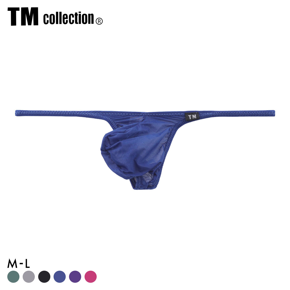 ティーエム コレクション Clearskin もっこりシャープ upward TB Tバック ビキニ メンズ TM collection(NV-ネイビー-M)