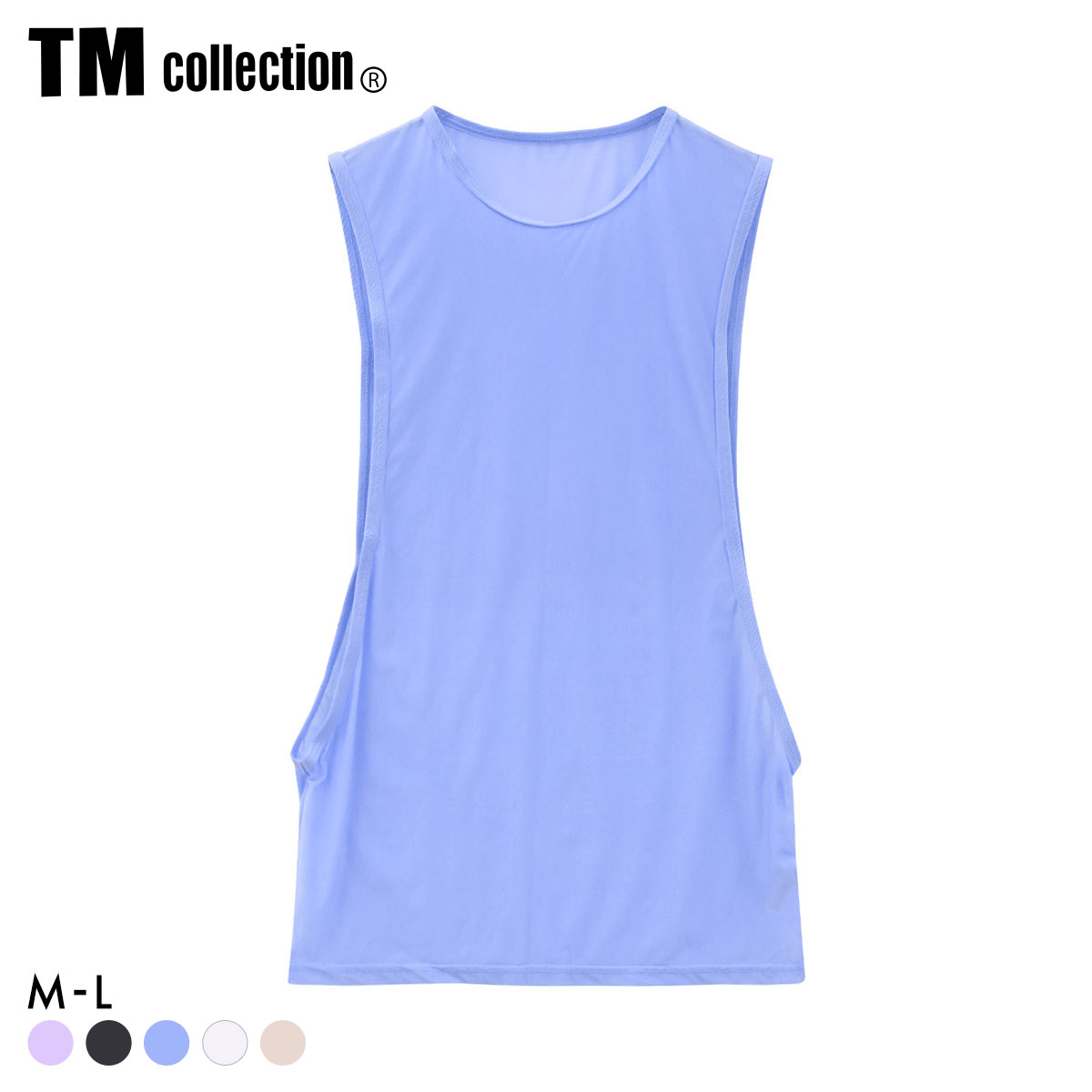 ティーエム コレクション Clearskin Relax fit tanktop タンクトップ メンズ TM collection(SX-サックス-M)